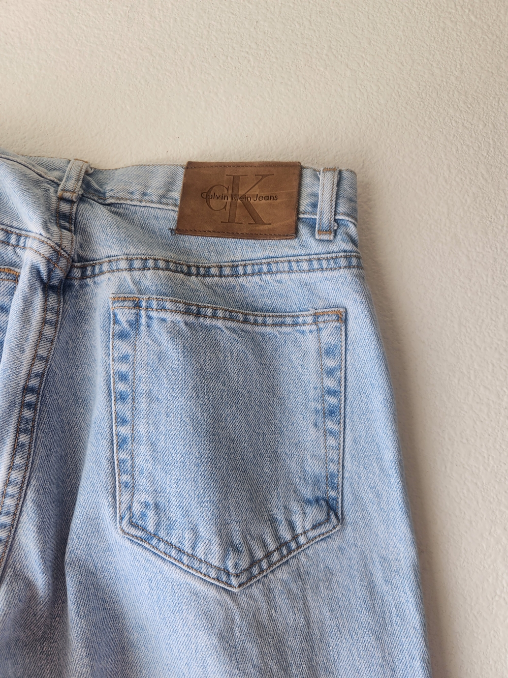 Calvin Klein Light Wash Denim Jeans - Light Blue